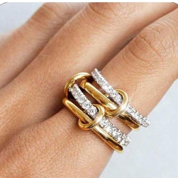 Zara Jewelry - Couture Pave Chain Link Ring